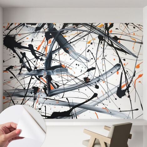 Carta da parati autoadesiva - fotomurale - decorazione parete - stile elegante - decorazione casa - Caos energico 152x104 cm (1/5)