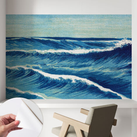 Fotomurale adesivo stickers - per camera da letto - per corridoio - decorazione casa moderna Onde del mare 104x70 cm (1/5)