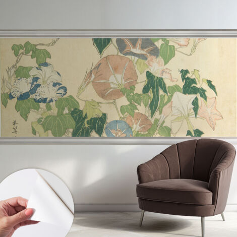 Carta da parati autoadesiva - fotomurale - decorazione parete - stile elegante - decorazione casa - Eleganza floreale 250x104 cm (1/5)