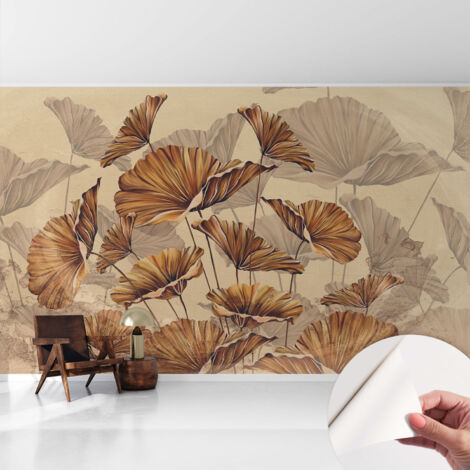 Carta da parati autoadesiva - fotomurale - decorazione parete - stile elegante - decorazione casa - Eleganza autunnale 416x254 cm (1/5)