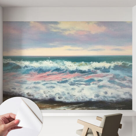 Fotomurale adesivo stickers - murali decorativo - soggiorno moderno - effetto realistico - Paesaggio marino 152x104 cm (1/5)