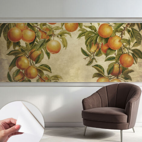 Fotomurale adesivo - parete decorativa - decorazione casa - stile moderno parete - Rami fruttati 250x104 cm