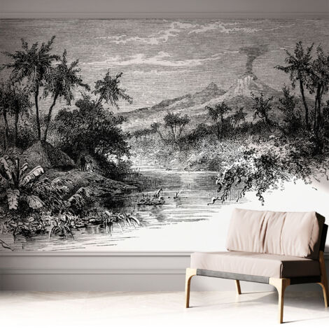 Fotomurale adesivo - murale da parete - Carta da parati autoadesiva - design parete moderno - Panorama esotico 312x219 cm (1/5)