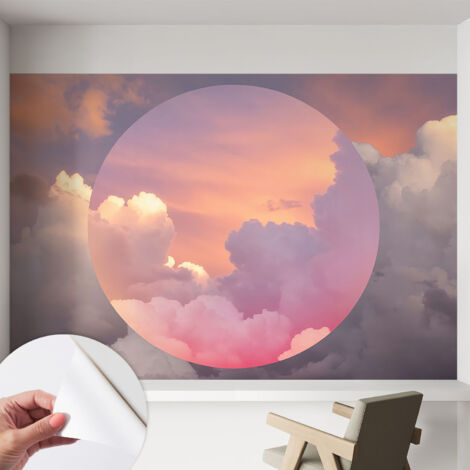 Carta da parati autoadesiva - impermeabile - murale da parete - decorazione murale - Nuvole eteree 152x104 cm (1/5)