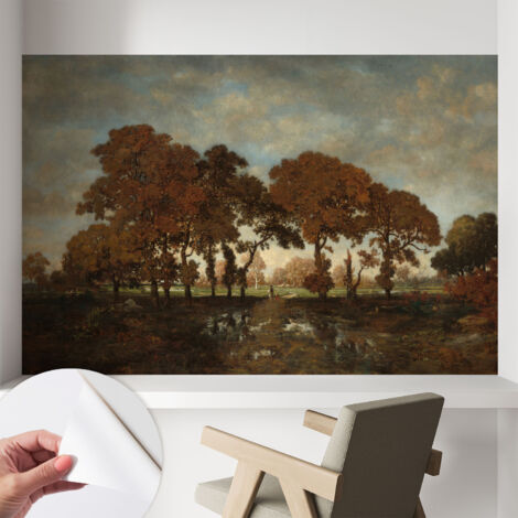 Fotomurale adesivo stickers - murali decorativo - soggiorno moderno - effetto realistico - Paesaggio idilliaco 104x70 cm (1/5)
