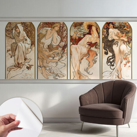 Carta da parati adesiva - fotomurale - facile da applicare - per la soggiorno - camera da letto - Momenti femminili 250x104 cm (1/5)