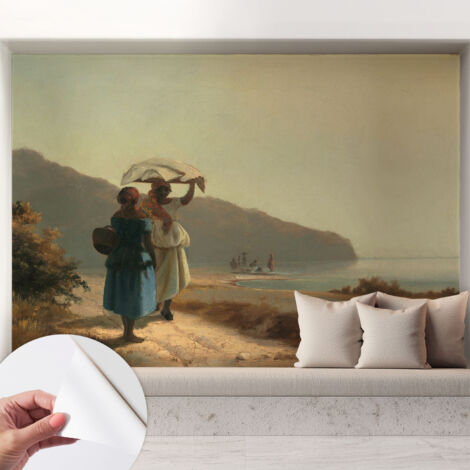 Carta da parati autoadesiva - fotomurale - alta qualità - per la cucina - camera da letto - Passeggiata sul mare 208x146 cm (1/5)