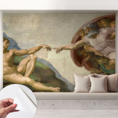 Fotomurale adesivo stickers - murali decorativo - soggiorno moderno - effetto realistico - Contatto spirituale 208x146 cm (1/5)