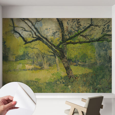 Carta da parati autoadesiva - impermeabile - murale da parete - decorazione murale - Paesaggio verde 152x104 cm (1/5)
