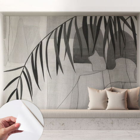 Fotomurale adesivo stickers - murali decorativo - soggiorno moderno - effetto realistico - Palma astratta 208x146 cm (1/5)