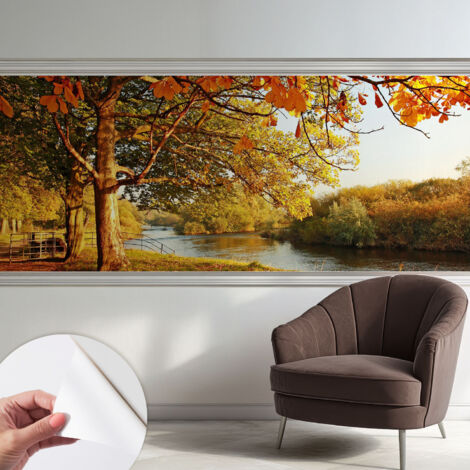 Carta da parati autoadesiva - fotomurale - decorazione parete - stile elegante - decorazione casa - Autunno costiero 250x104 cm (1/5)