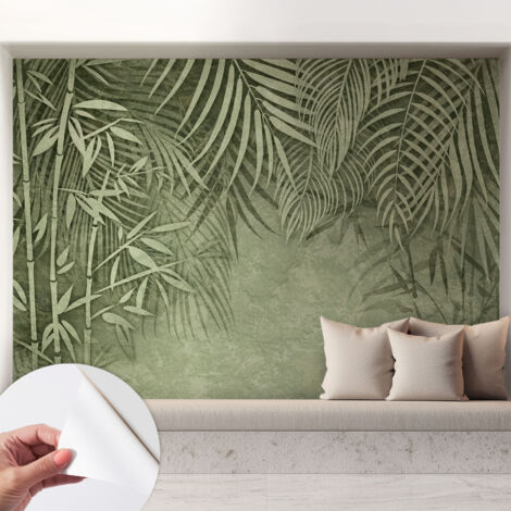 Carta da parati autoadesiva - fotomurale - decorazione parete - murale - adesivo da muro - Paradiso di bambù 208x146 cm