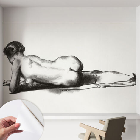 Fotomurale adesivo stickers - murali decorativo - soggiorno moderno - effetto realistico - Nudo delicato 152x104 cm (1/5)