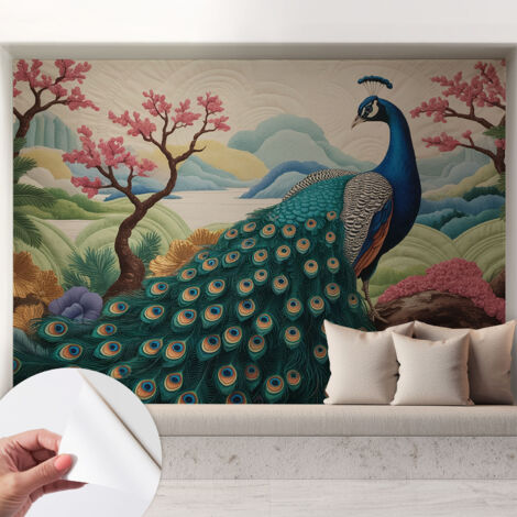 Carta da parati autoadesiva - fotomurale - decorazione parete - murale - adesivo da muro - Bellezza esotica 208x146 cm (1/5)