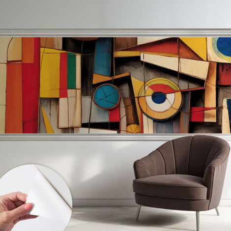 Carta da parati autoadesiva - impermeabile - murale da parete - decorazione murale - Motivi geometrici 250x104 cm (1/5)