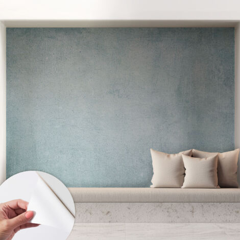 Carta da parati autoadesiva - fotomurale - alta qualità - per la cucina - camera da letto - Cemento grigio 208x146 cm