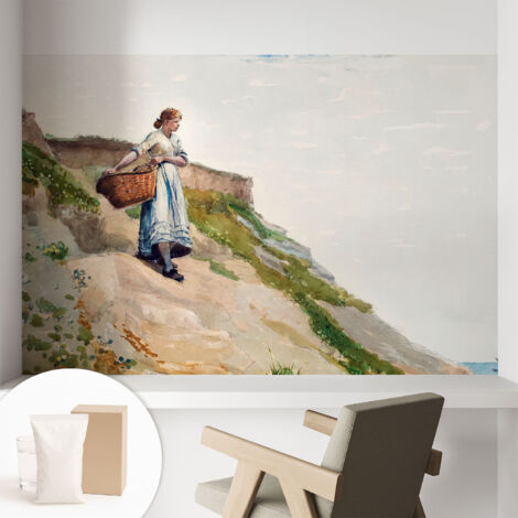 Carta Da Parati - Murale Alla Moda Decorazione - Camera Da Letto - Con Colla Gratuita Paesaggio della schiena 104x70 cm (1/5)