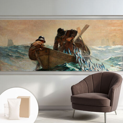 Carta Da Parati - Non Tessuto - Con Colla Inclusa - Per Interni - Ecologica - Con Ingresso - Soggiorno Avventura in mare 250x104 cm (1/5)