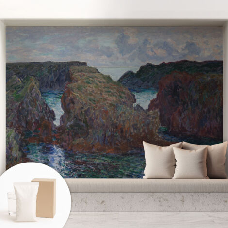 Carta Da Parati Non Tessuto - Decorazione Da Muro - Traspirante - Con Motivo - Per Camera Da Letto Cucina costa rocciosa 208x146 cm (1/5)