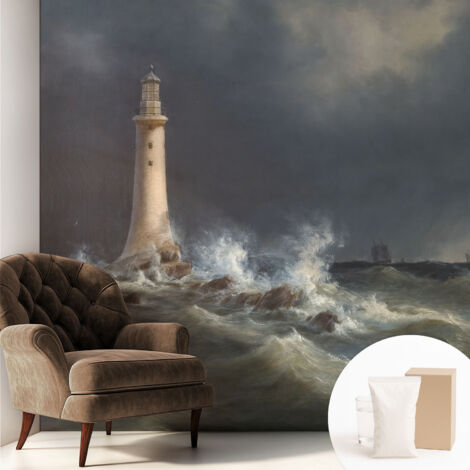 Carta Da Parati In Vlies Decorativa Per Pareti - Con Motivi Moderni - Con Colori Intensi - Per Ufficio tempeste marine 250x250 cm (1/5)