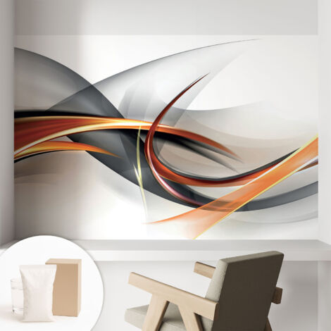 Carta Da Parati Non Tessuto - Di Alta Qualità Per Il Soggiorno La Cucina - Tendenze Moderne - Vlies Ecologico Dinamica astratta 104x70 cm (1/5)