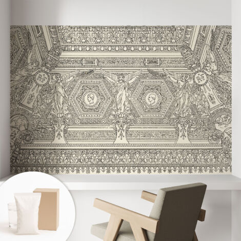 Carta Da Parati - Murale Alla Moda Decorazione - Camera Da Letto - Con Colla Gratuita ornamento classico 104x70 cm (1/5)