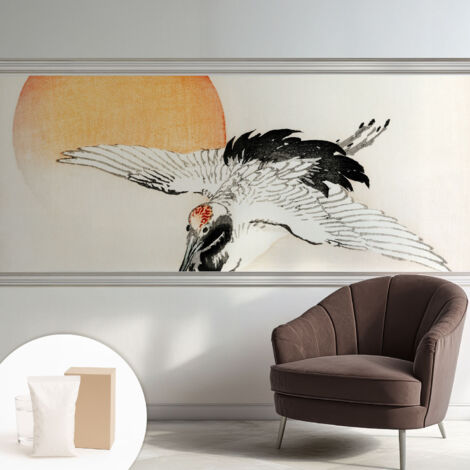 Carta Da Parati Non Tessuto - Decorazione Da Muro - Traspirante - Con Motivo - Per Camera Da Letto Cucina elegante gru 250x104 cm (1/5)