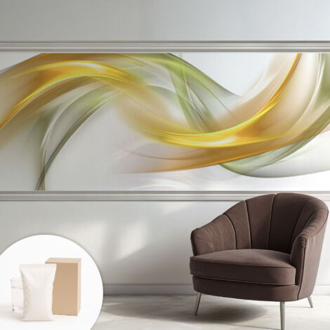 Carta Da Parati In Vlies Decorativa Per Pareti - Con Motivi Moderni - Con Colori Intensi - Per Ufficio Armonia fluida 250x104 cm (1/5)