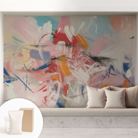 Carta Da Parati - Mural - Con Sala Da Pranzo - Camera Da Letto - Cameretta - Con Colla Gratuita Astrazione armonica 208x146 cm (1/5)