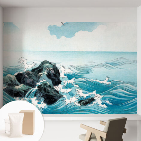 Carta Da Parati con design moderno - con motivi moderni - Fotomurali in TNT Soggiorno Camera De Letto Sala Ufficio Scena marina 152x104 cm (1/5)