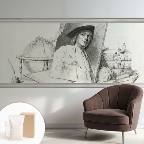 Carta Da Parati Non Tessuto - Di Alta Qualità Per Il Soggiorno La Cucina - Tendenze Moderne - Vlies Ecologico Ritratto artistico 250x104 cm (1/5)