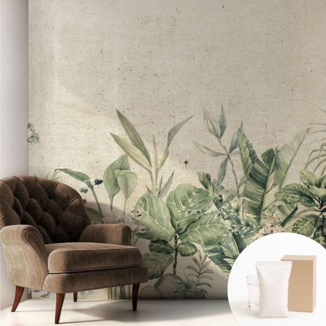 Carta Da Parati Non Tessuto - Di Alta Qualità Per Il Soggiorno La Cucina - Tendenze Moderne - Vlies Ecologico giungla tropicale 250x250 cm (1/5)