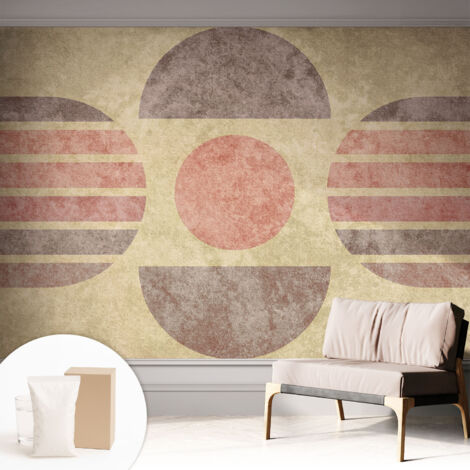Carta Da Parati In Vlies Decorativa Per Pareti - Con Motivi Moderni - Con Colori Intensi - Per Ufficio Forme geometriche 312x219 cm (1/5)