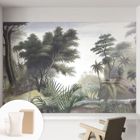 Carta Da Parati Con Design Moderno - Per Rinnovamento Rapido - Non-Woven - Per Interni Moderni Paesaggio esotico 152x104 cm (1/5)