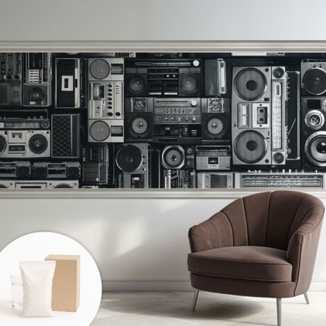 Carta Da Parati Non Tessuto - Di Alta Qualità Per Il Soggiorno La Cucina - Tendenze Moderne - Vlies Ecologico Radio retrò 250x104 cm (1/5)