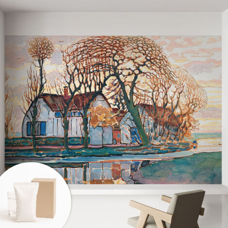 Carta Da Parati - Murale Alla Moda Decorazione - Camera Da Letto - Con Colla Gratuita Paesaggio idilliaco 152x104 cm (1/5)