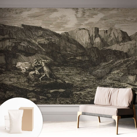 Carta Da Parati Non Tessuto - Di Alta Qualità Per Il Soggiorno La Cucina - Tendenze Moderne - Vlies Ecologico Viaggio in montagna 312x219 cm (1/5)