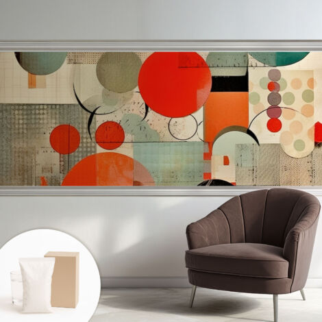 Carta Da Parati Con Design Moderno - Per Rinnovamento Rapido - Non-Woven - Per Interni Moderni Astrazione colorata 250x104 cm (1/5)