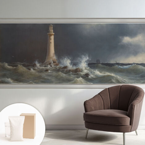 Carta Da Parati In Vlies Decorativa Per Pareti - Con Motivi Moderni - Con Colori Intensi - Per Ufficio tempeste marine 250x104 cm (1/5)