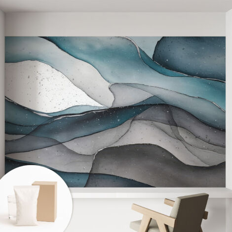 Carta Da Parati - Murale Alla Moda Decorazione - Camera Da Letto - Con Colla Gratuita piogge colorate 152x104 cm (1/5)