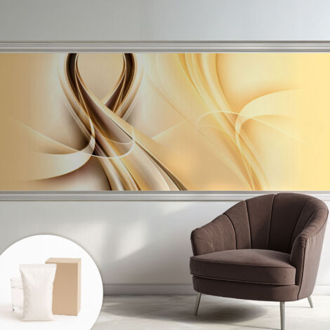Carta Da Parati Con Design Moderno - Per Rinnovamento Rapido - Non-Woven - Per Interni Moderni Linee ondulate 250x104 cm (1/5)