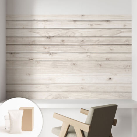 Carta Da Parati Facile Da Installare - Vlies Per Arredamento Interno - Per Pareti - Stile Moderno - Con Colla Gratuita Legno naturale 104x70 cm