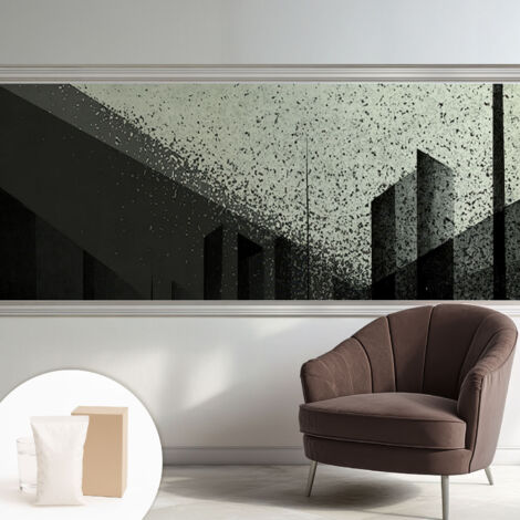 Carta Da Parati Non Tessuto - Decorazione Da Muro - Traspirante - Con Motivo - Per Camera Da Letto Cucina Geometria della città 250x104 cm (1/5)