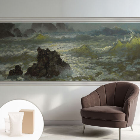 Carta Da Parati - Murale Alla Moda Decorazione - Camera Da Letto - Con Colla Gratuita Mare in tempesta 250x104 cm (1/5)