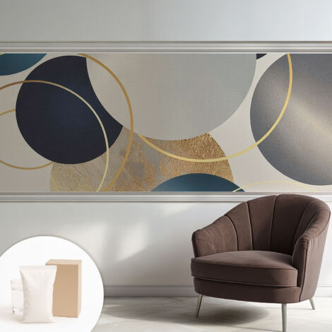 Carta Da Parati - Non Tessuto - Con Colla Inclusa - Per Interni - Ecologica - Con Ingresso - Soggiorno Circoli creativi 250x104 cm (1/5)