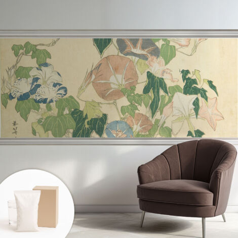 Carta Da Parati - Murale Alla Moda Decorazione - Camera Da Letto - Con Colla Gratuita Eleganza floreale 250x104 cm (1/5)