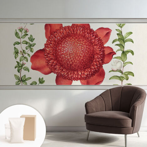 Carta Da Parati - Murale Alla Moda Decorazione - Camera Da Letto - Con Colla Gratuita Eleganza floreale 250x104 cm (1/5)