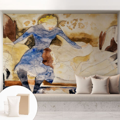 Carta Da Parati Con Design Moderno - Per Rinnovamento Rapido - Non-Woven - Per Interni Moderni Pace femminile 208x146 cm (1/5)
