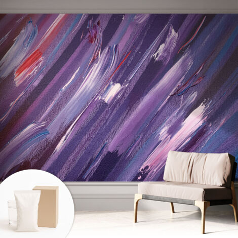 Carta Da Parati In Vlies Decorativa Per Pareti - Con Motivi Moderni - Con Colori Intensi - Per Ufficio tratti colorati 312x219 cm (1/5)
