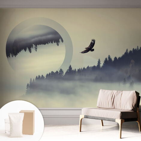 Carta Da Parati - Murale Alla Moda Decorazione - Camera Da Letto - Con Colla Gratuita Paesaggio forestale 312x219 cm (1/5)